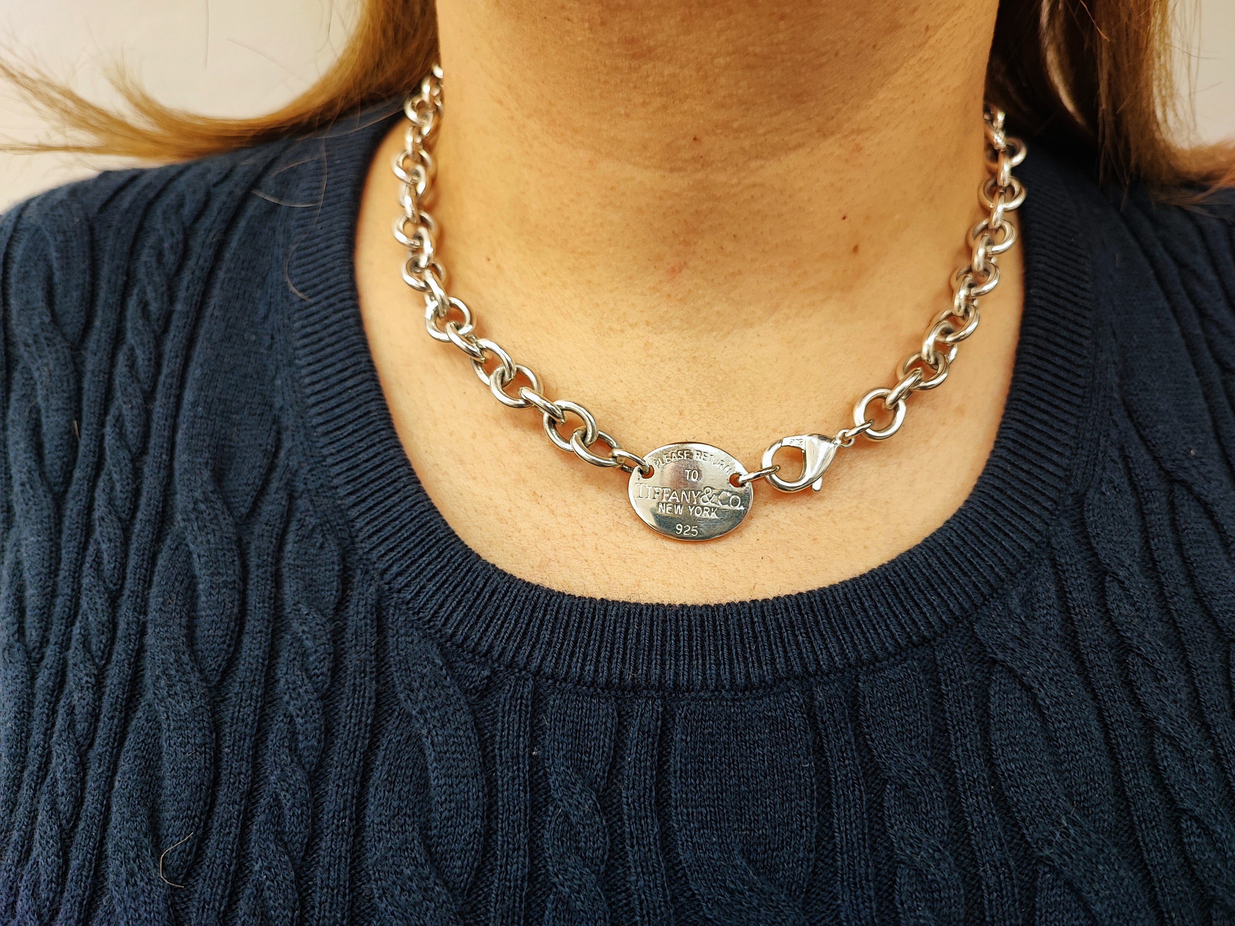 Collier TIFFANY & CO Return to Tiffany en argent
