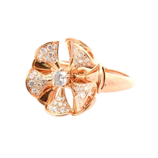 Bague Cocktail BULGARI "Diva's Dream" en or rose et diamants