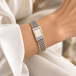 Montre BOUCHERON "Reflet de dame" en or jaune et acier