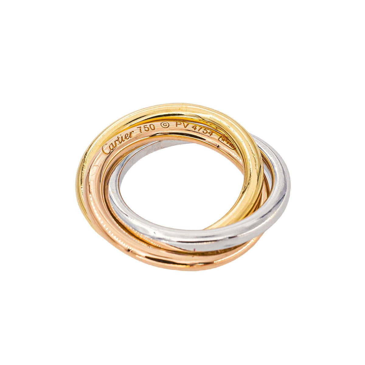 Bracelet Cordon CARTIER "Trintiy" en or blanc, or jaune, or rose et diamants