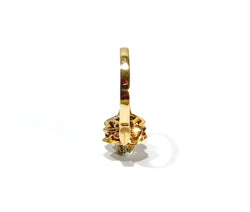 Bague en or rose et diamants