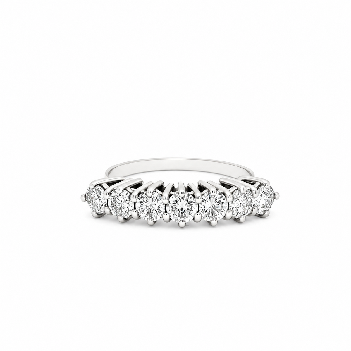 Bague Alliance en or blanc et diamants