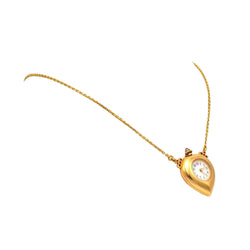 Collier Montre en or jaune, rubis et diamants