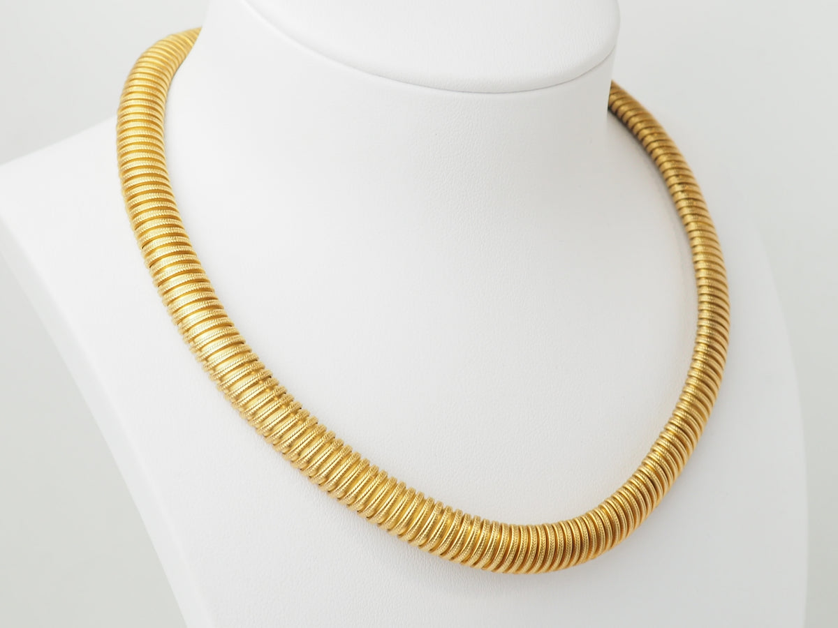 Collier Tubogas en or jaune
