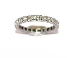 Alliance américaine diamant en or gris - Castafiore