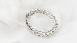 Alliance américaine en or blanc et diamants 1,20ct - Castafiore