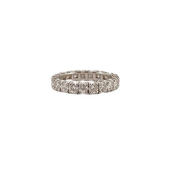Alliance américaine en or blanc et diamants - Castafiore