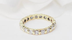 Alliance américaine en or jaune et diamants 1.33ct - Castafiore