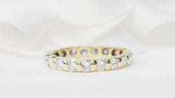 Alliance américaine en or jaune et diamants 1.33ct - Castafiore
