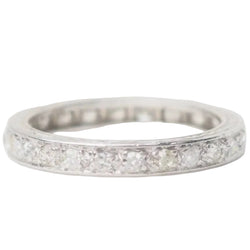 Alliance américaine en platine et diamants 0.80ct - Castafiore