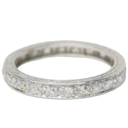 Alliance américaine en platine et diamants 0.80ct - Castafiore