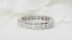 Alliance américaine en platine et diamants 0.92ct - Castafiore