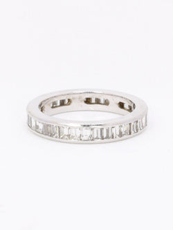 Alliance diamants baguette or blanc 3,50 carats - Castafiore
