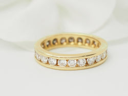Alliance tour complet en or jaune et diamants 1,32ct - Castafiore