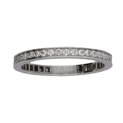 Alliance Van Clef & Arpels Platine "Romance" 2,1 mm avec diamants brillants de 2020. Taille 51. Full set - Castafiore
