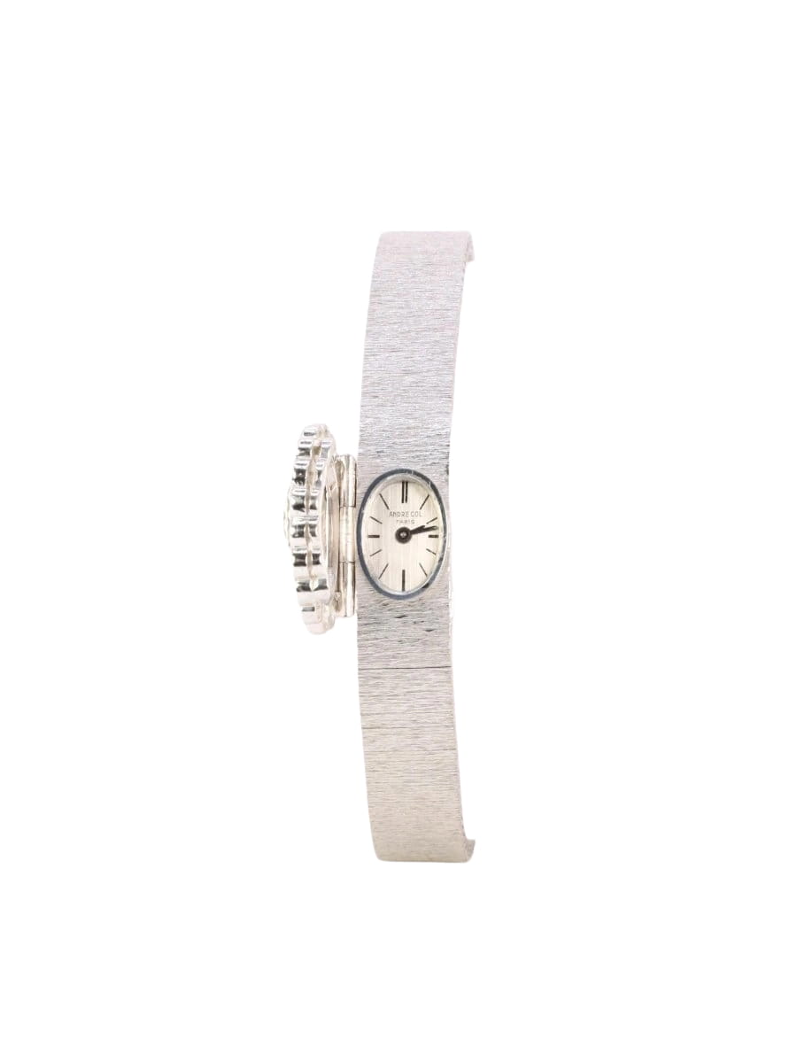 ANDRE COL Montre à secret or blanc diamants - Castafiore