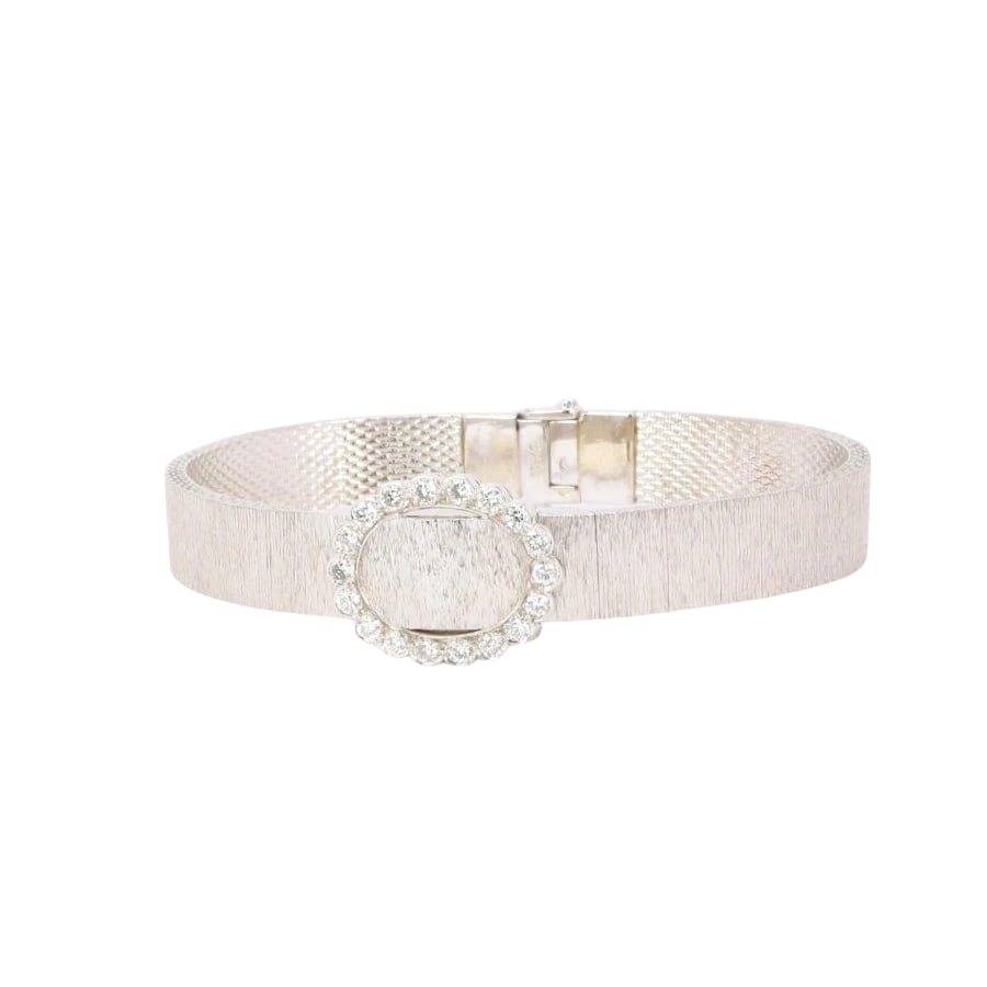 ANDRE COL Montre à secret or blanc diamants - Castafiore