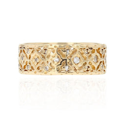 Anneau ancien en or et diamants - Castafiore