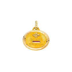 Augis Pendentif Religieux Médaille d'amour Or jaune Diamant - Castafiore