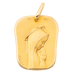Augis Pendentif Religieux Vierge Marie Or jaune - Castafiore