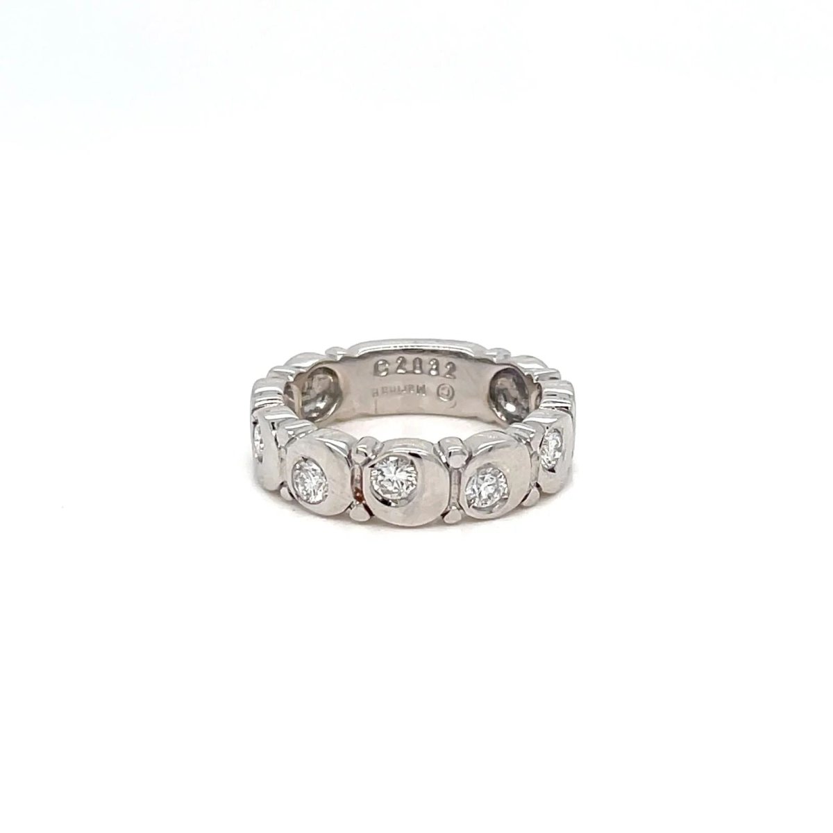 Authentic Marina B Diamond Gold Band Ring - Castafiore