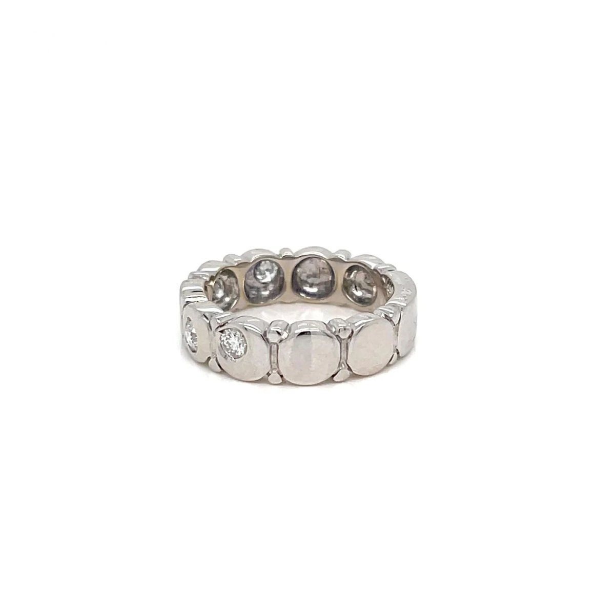Authentic Marina B Diamond Gold Band Ring - Castafiore