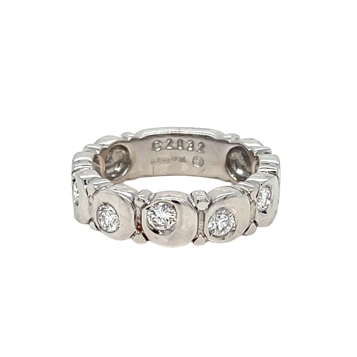 Authentic Marina B Diamond Gold Band Ring - Castafiore