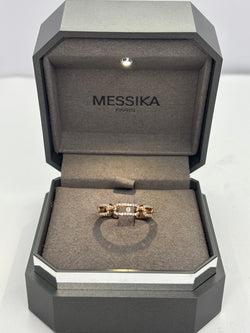 Bague Pavée MESSIKA Move Link en or rose et diamants