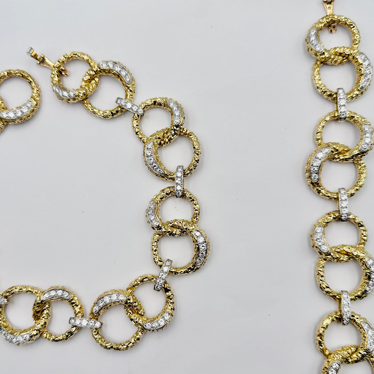 Collier M. GERARD en or jaune, platine et diamants