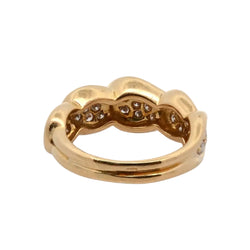 Bague en or jaune et diamants
