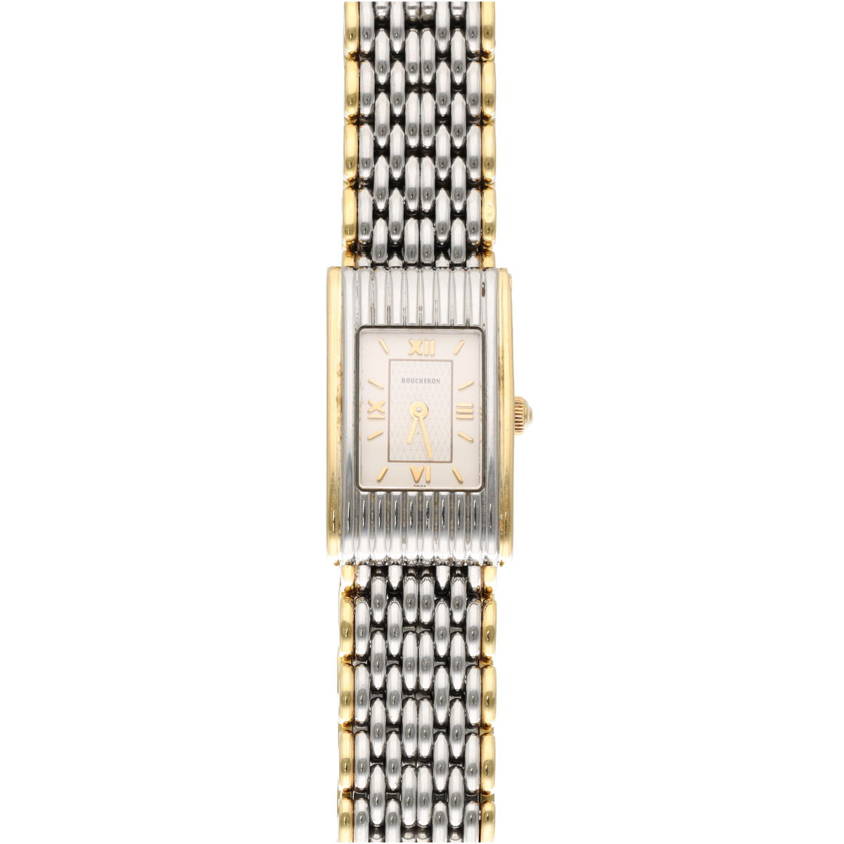 Montre BOUCHERON "Reflet de dame" en or jaune et acier