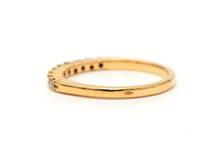 Bague Alliance en or jaune et diamants