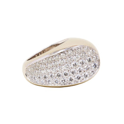Bague Jonc FRED Candy en or blanc et diamants
