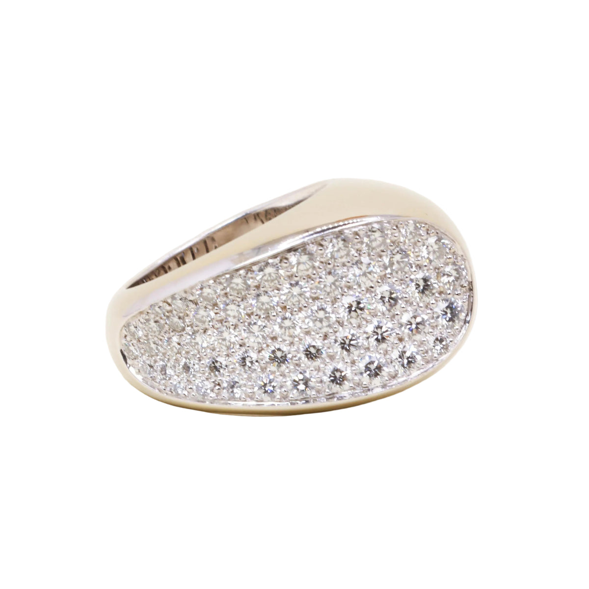 Bague Jonc FRED Candy en or blanc et diamants