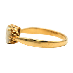 Bague Trilogie en or jaune et dents