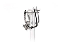 Boucles d'oreilles Dormeuses en or blanc et diamants