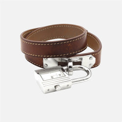 Montre HERMÈS Kelly en acier et cuir
