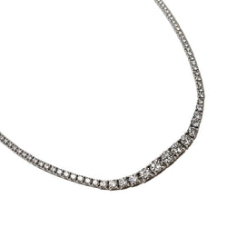 Collier Rivière en or blanc et diamants