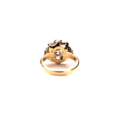 Bague Marguerite en or jaune et diamants