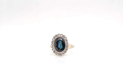 Bague 1930 saphir diamants - Castafiore