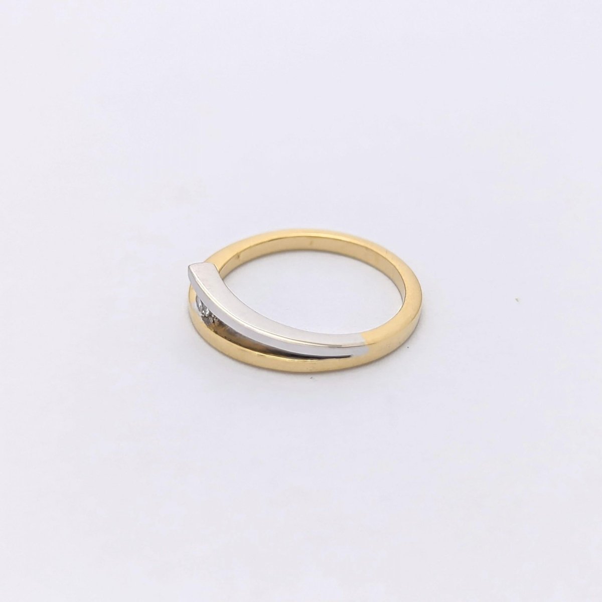 Bague 2 ors et diamant - Castafiore