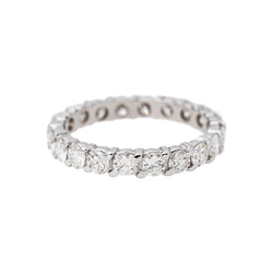 Bague Alliance américaine Or blanc Diamant - Castafiore