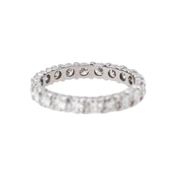 Bague Alliance américaine Or blanc Diamant - Castafiore