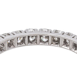 Bague Alliance américaine Or blanc Diamant - Castafiore
