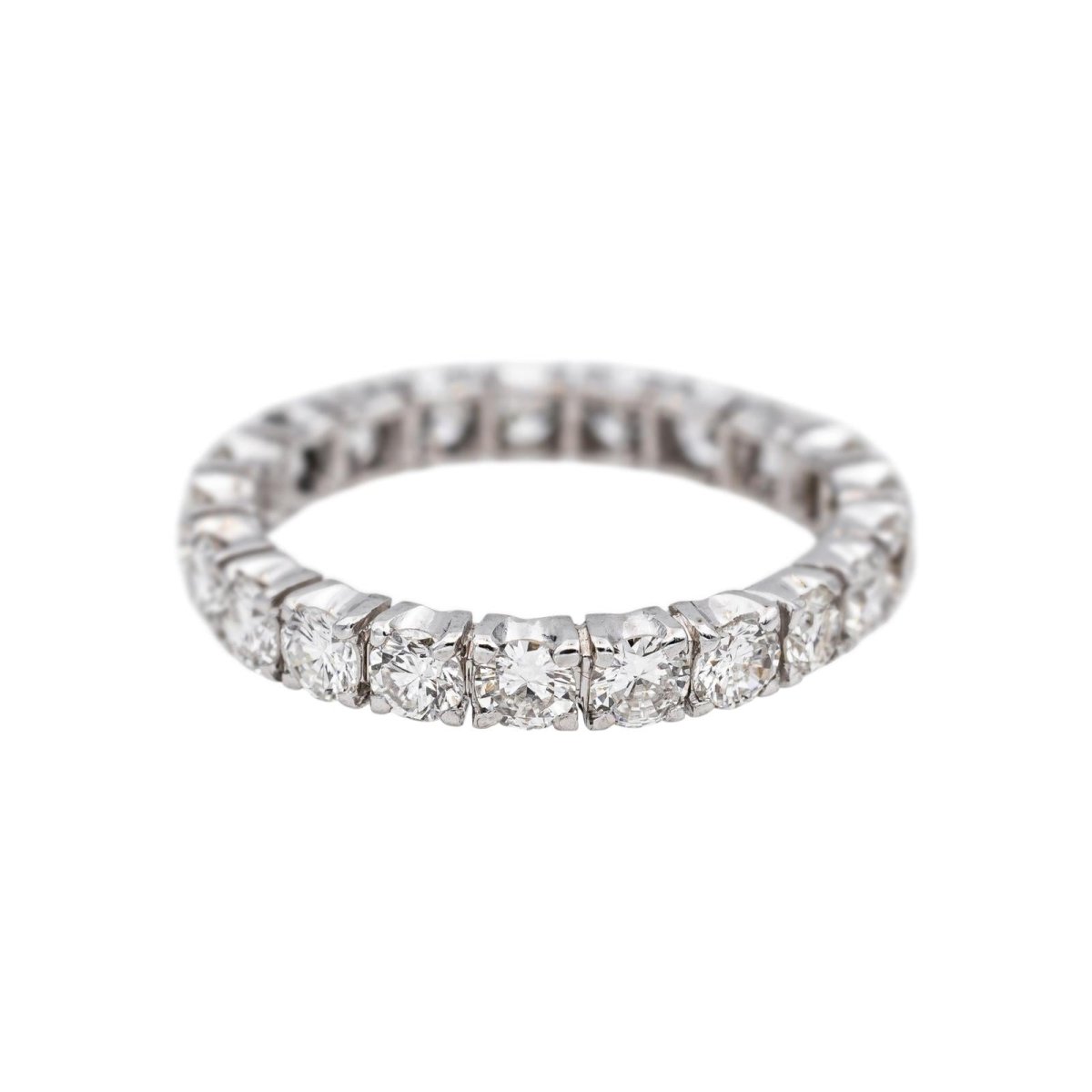 Bague Alliance Américaine Or blanc Diamant - Castafiore