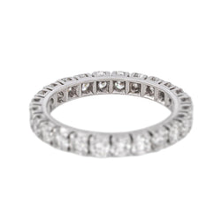 Bague Alliance américaine Or blanc Diamant - Castafiore