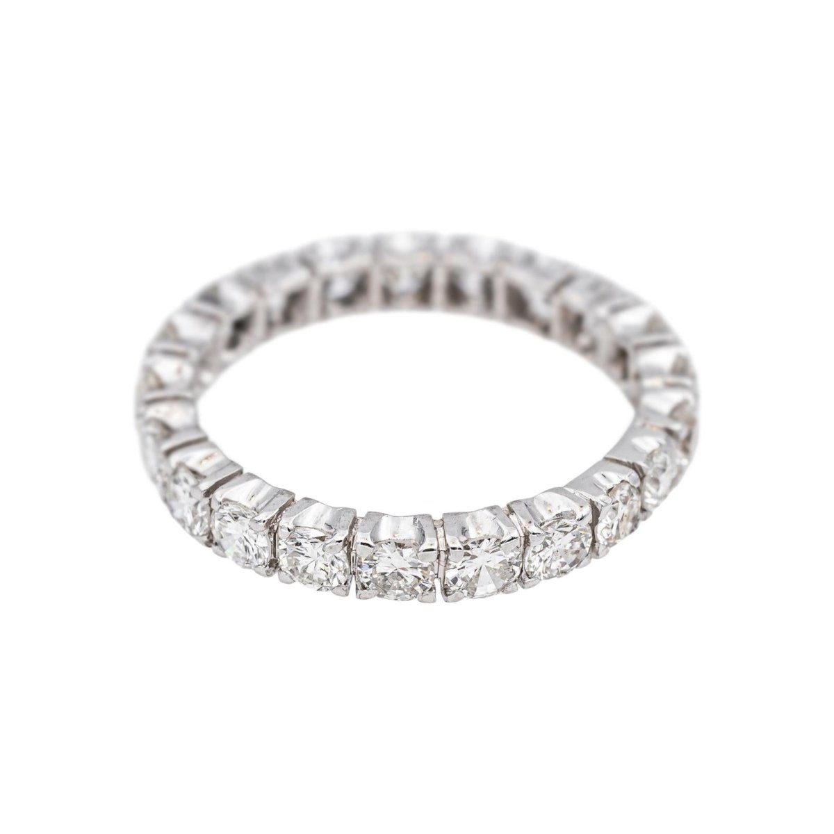 Bague Alliance Américaine Or blanc Diamant - Castafiore