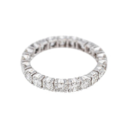 Bague Alliance Américaine Or blanc Diamant - Castafiore
