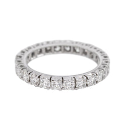 Bague Alliance américaine Or blanc Diamant - Castafiore