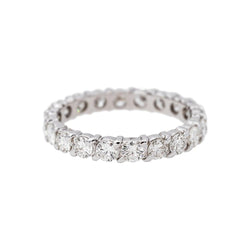 Bague Alliance américaine Or blanc Diamant - Castafiore